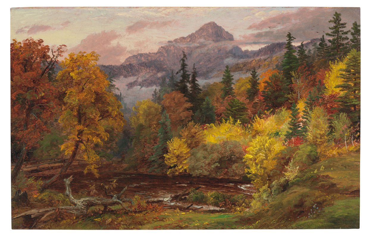 Folhagem de outono nas Montanhas Brancas (Monte Chocorua) de Jasper Francis Cropsey