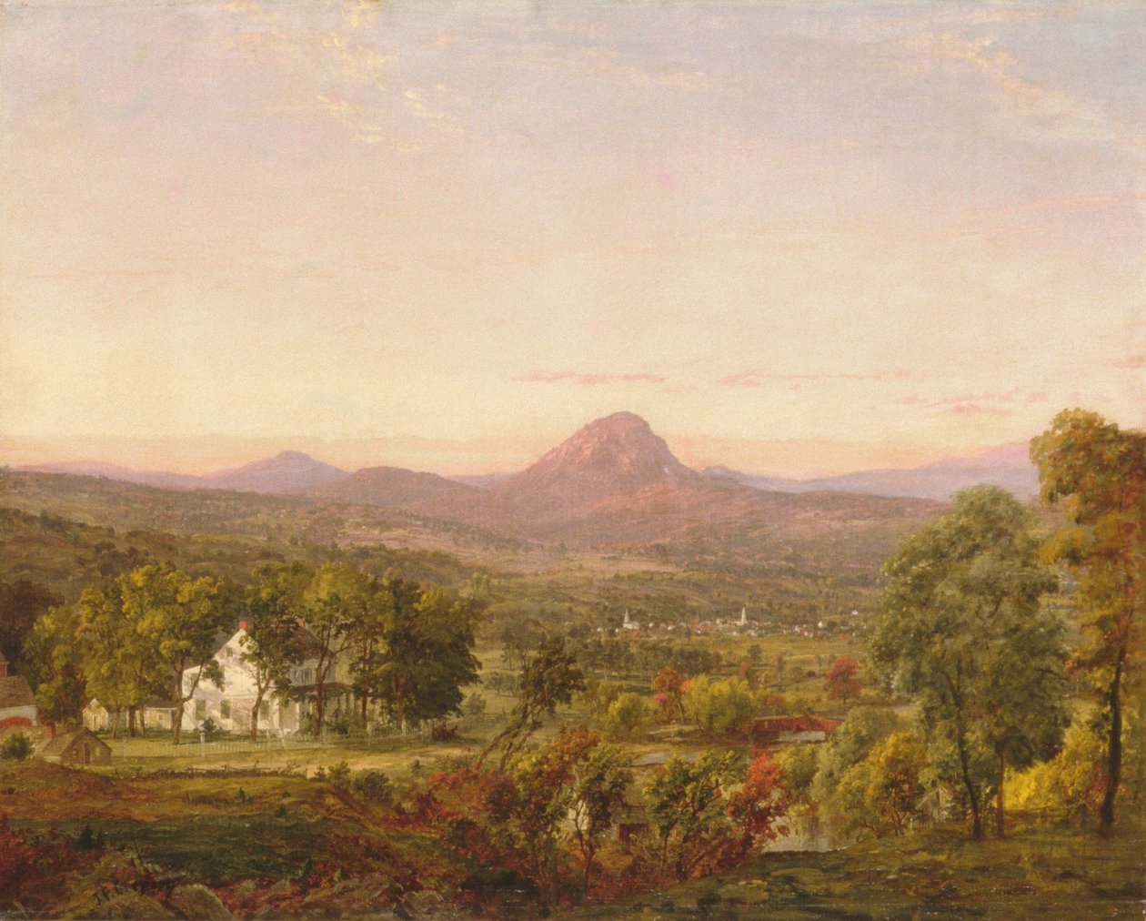 Paisagem do outono, Pão de Açúcar, Orange County, Nova York, c.1870-75 de Jasper Francis Cropsey