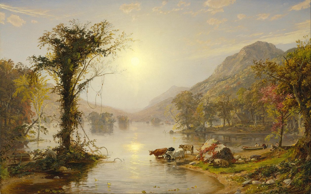 Outono no lago Greenwood de Jasper Francis Cropsey
