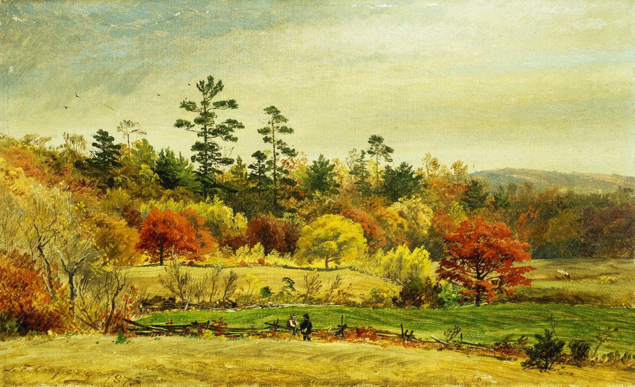Conversa na cerca, 1873 de Jasper Francis Cropsey