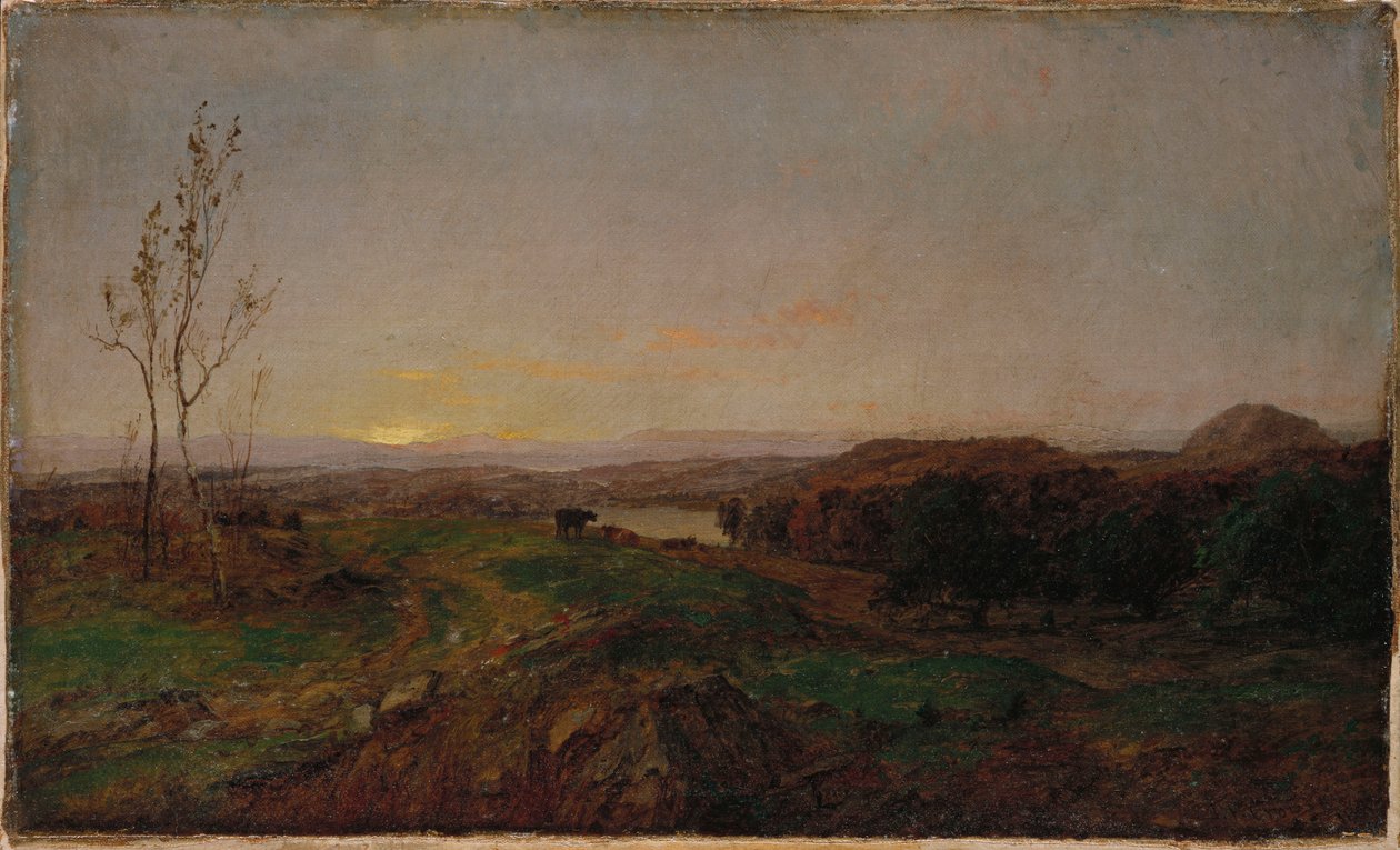 Paisagem do início da noite de Jasper Francis Cropsey