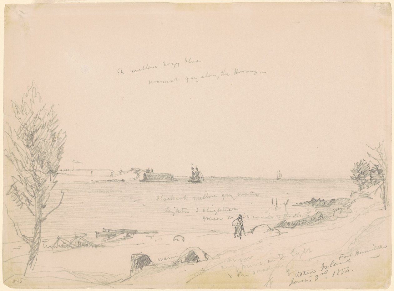 Forte Hamilton, Staten Island de Jasper Francis Cropsey