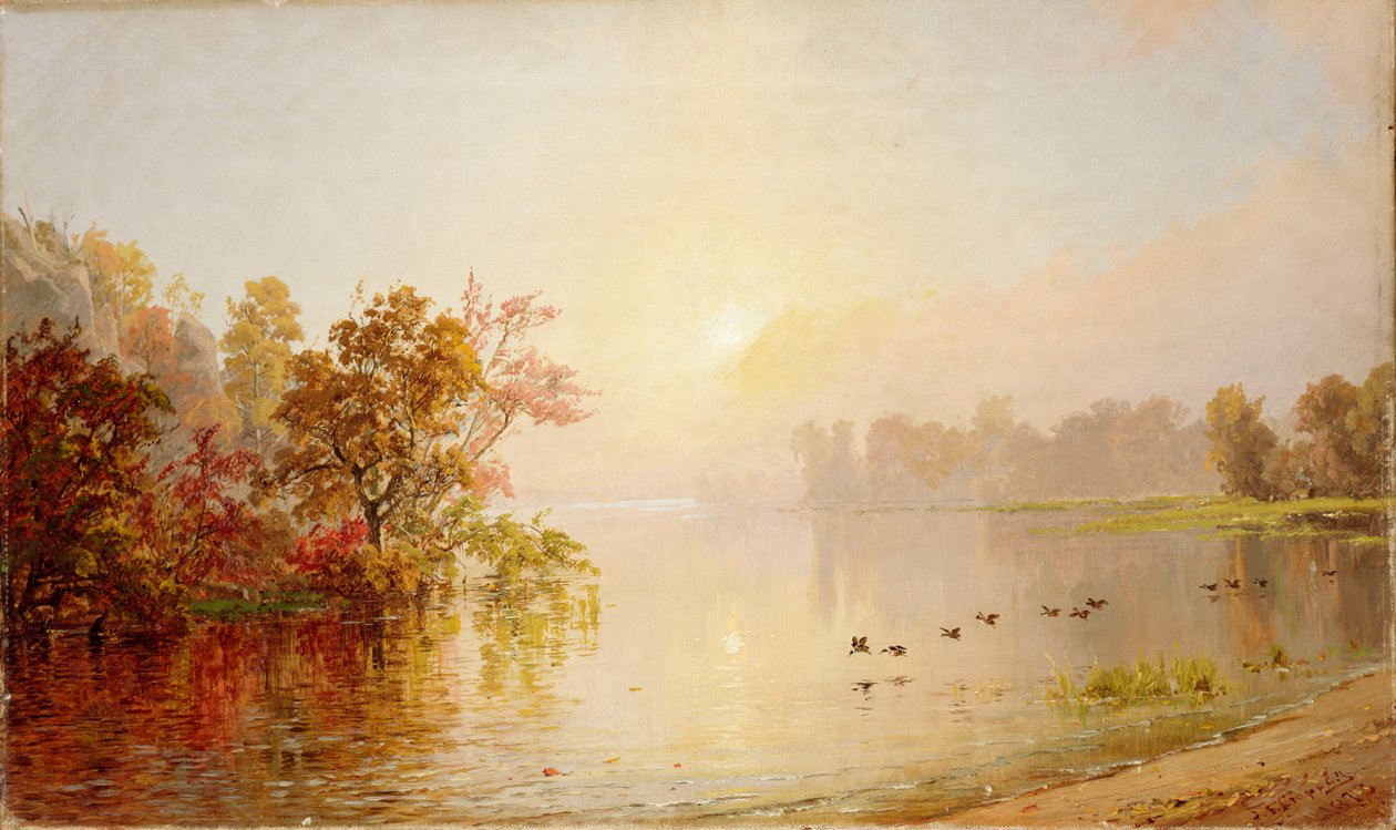 Tarde Nebulosa - Outono de 1873 de Jasper Francis Cropsey