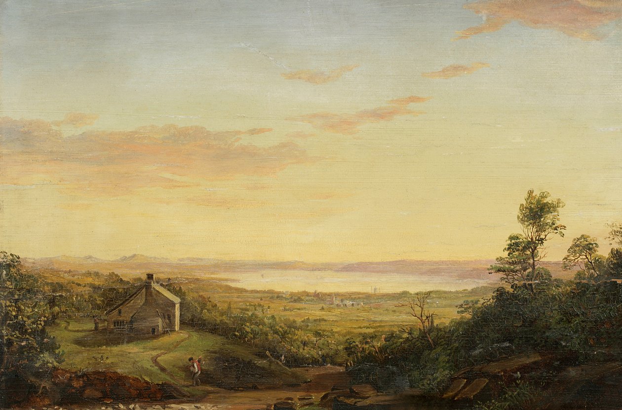Paisagem, superior, hudson de Jasper Francis Cropsey