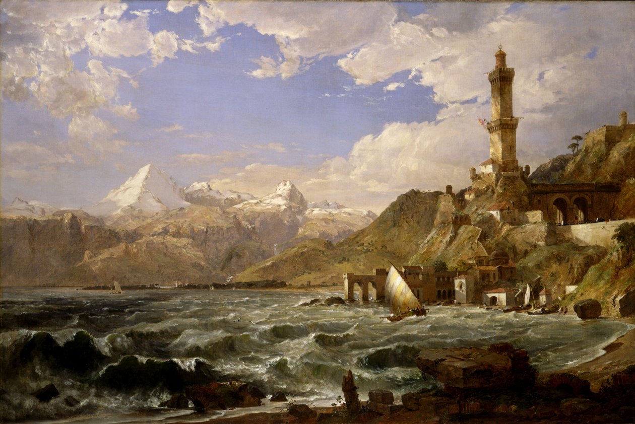 A costa de Génova de Jasper Francis Cropsey