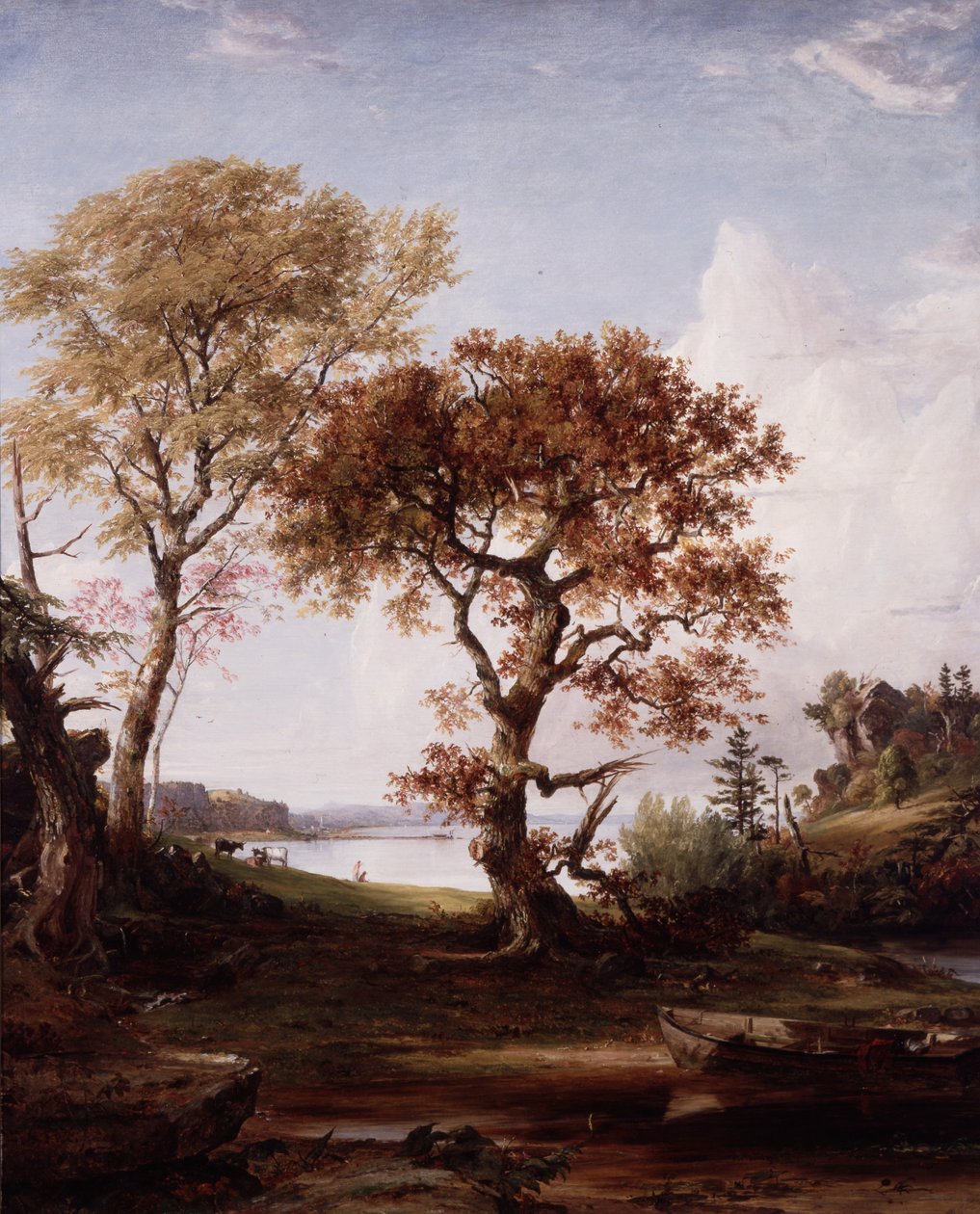 O Hudson em Piermont de Jasper Francis Cropsey