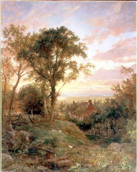The Old Home, Warwick, Nova Iorque de Jasper Francis Cropsey