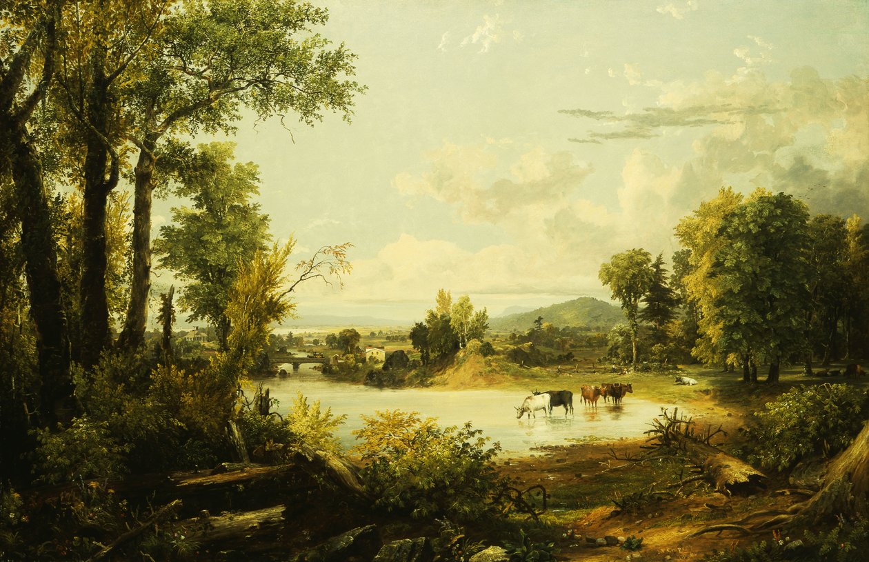 O Vale Silencioso, 1856 de Jasper Francis Cropsey