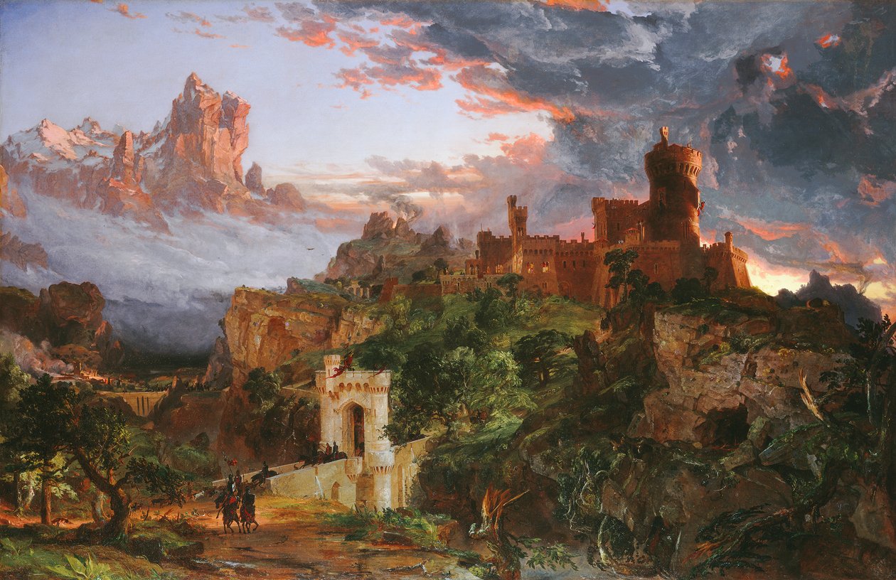 O espírito da guerra, 1851 de Jasper Francis Cropsey