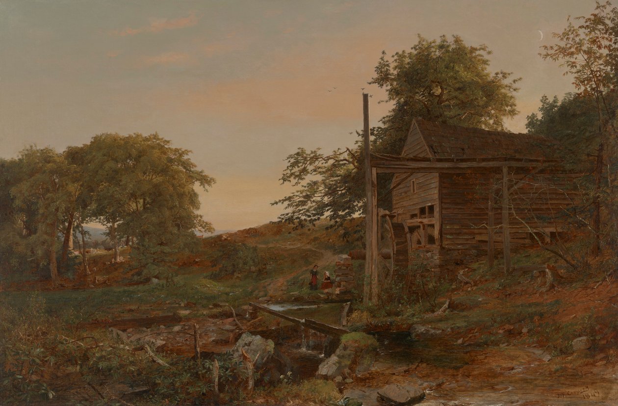 O moinho de água de Jasper Francis Cropsey