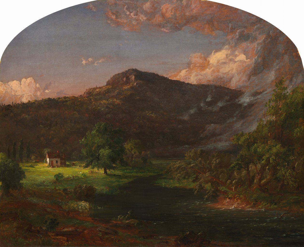 Tourney Mountain, Sede de Washington, Rockland County., Nova York, 1851. de Jasper Francis Cropsey