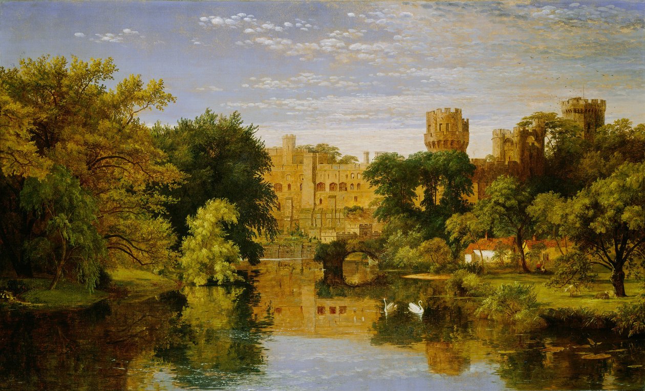 Castelo de Warwick, Inglaterra, 1857. de Jasper Francis Cropsey
