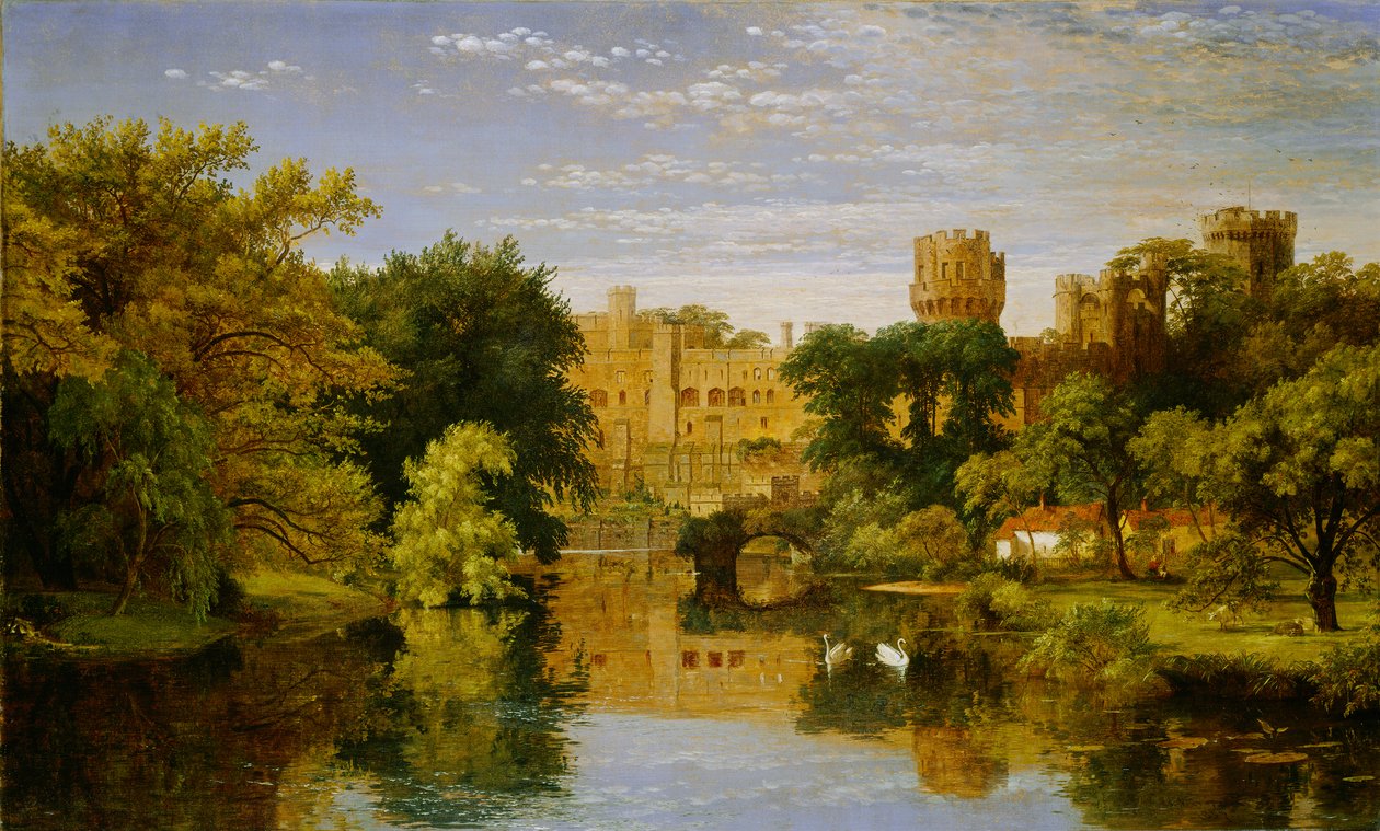 Castelo de Warwick, Inglaterra, 1857 de Jasper Francis Cropsey