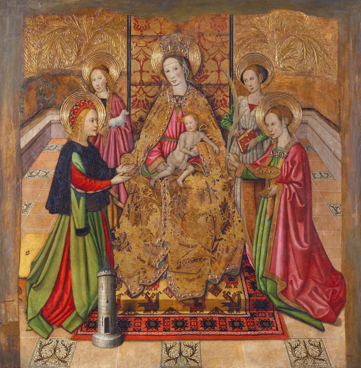 Virgem e santos de Jaume Huguet