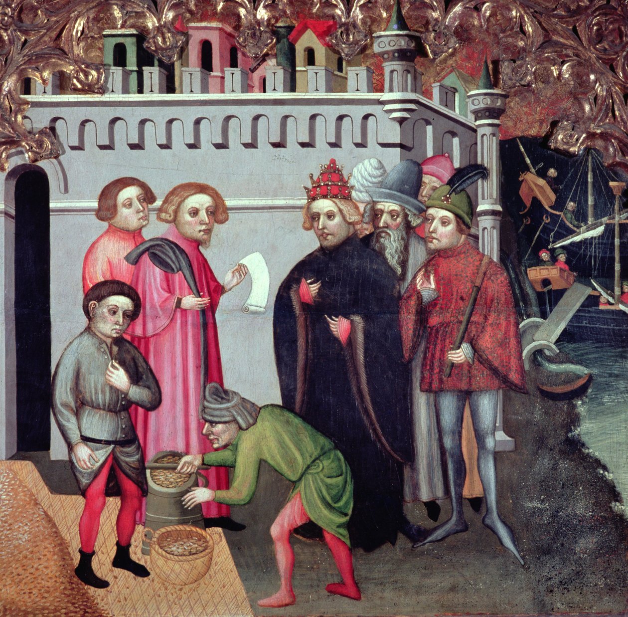 A multiplicação do trigo, a partir do retábulo de São Nicolau de Bari de Jaume Cabrera