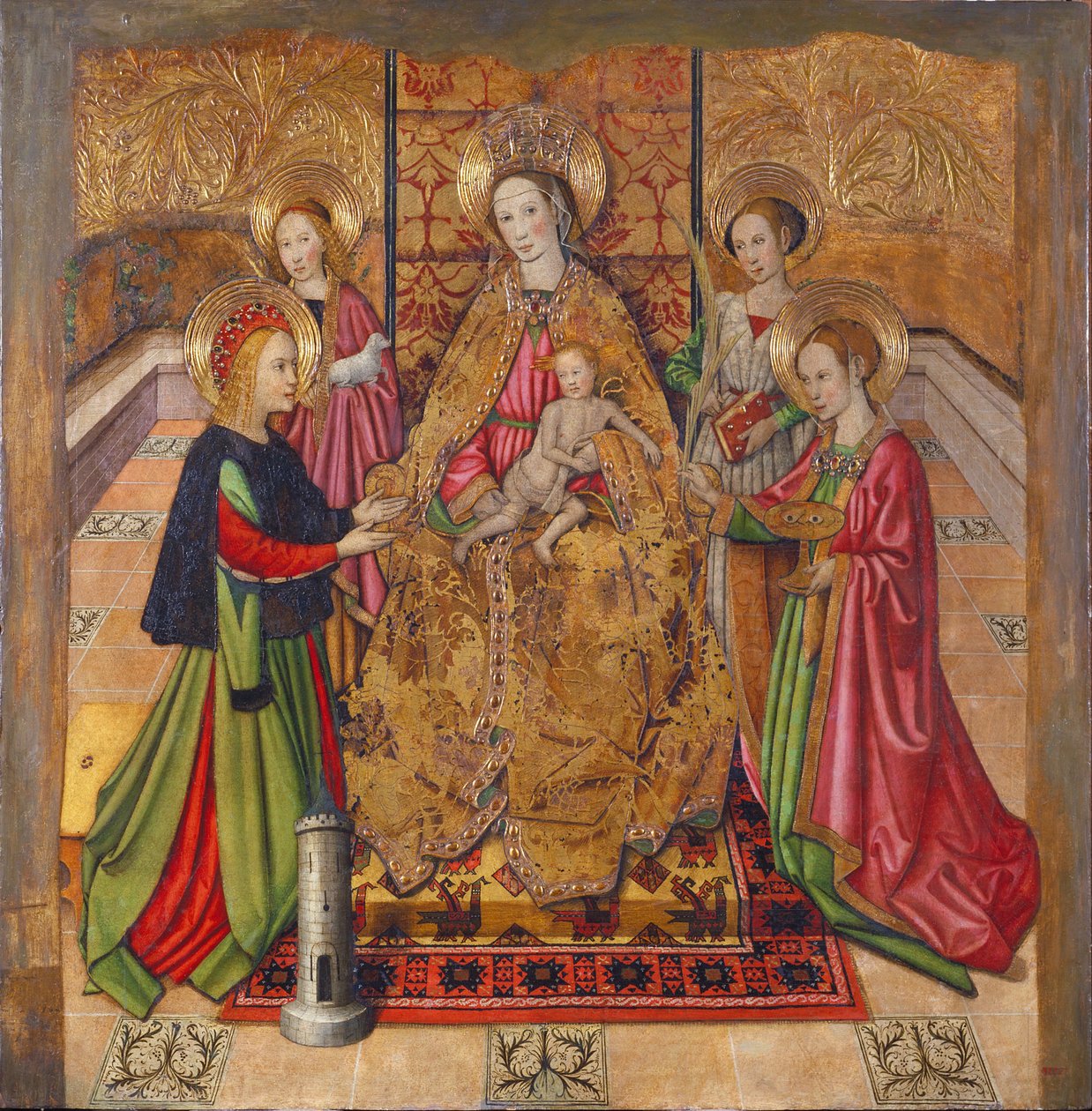 Virgem e Santos de Jaume Huguet