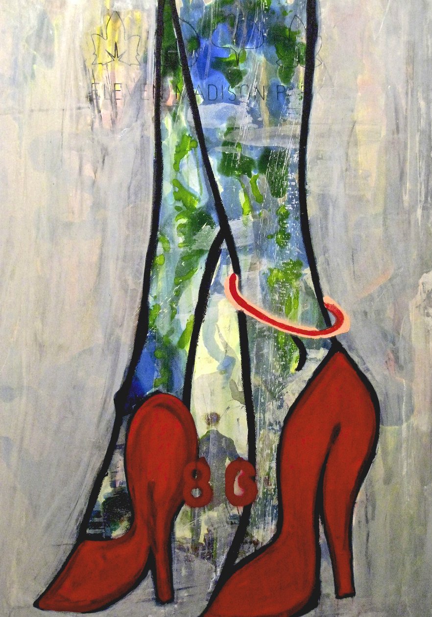 86, 2012 (técnica mista sobre papel para aguarela montado num painel com receita no verso) de Jay Batlle