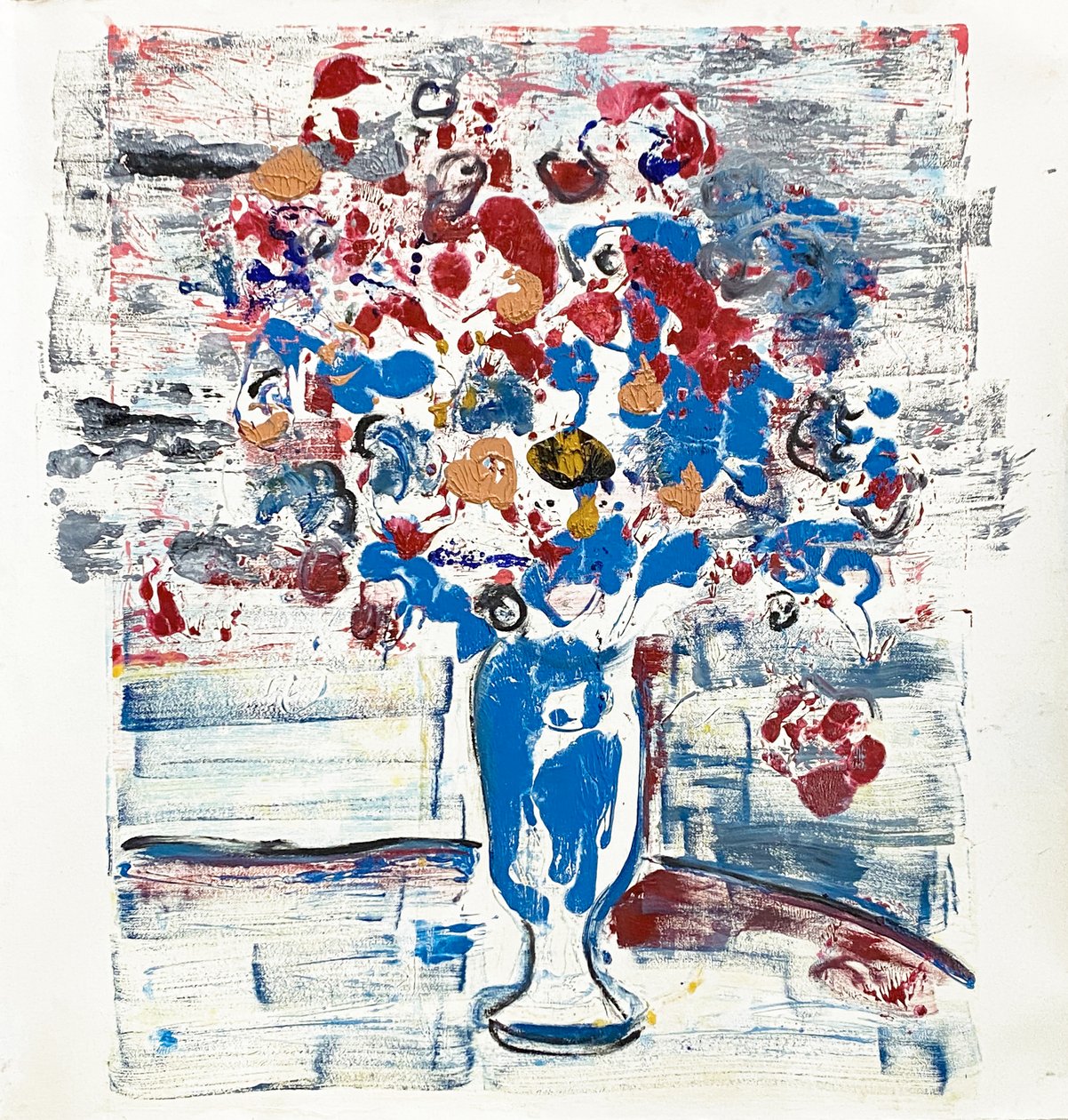 Fleur De Sels n.º 34 Passeios sérios, 2021 (óleo sobre papel) de Jay Batlle