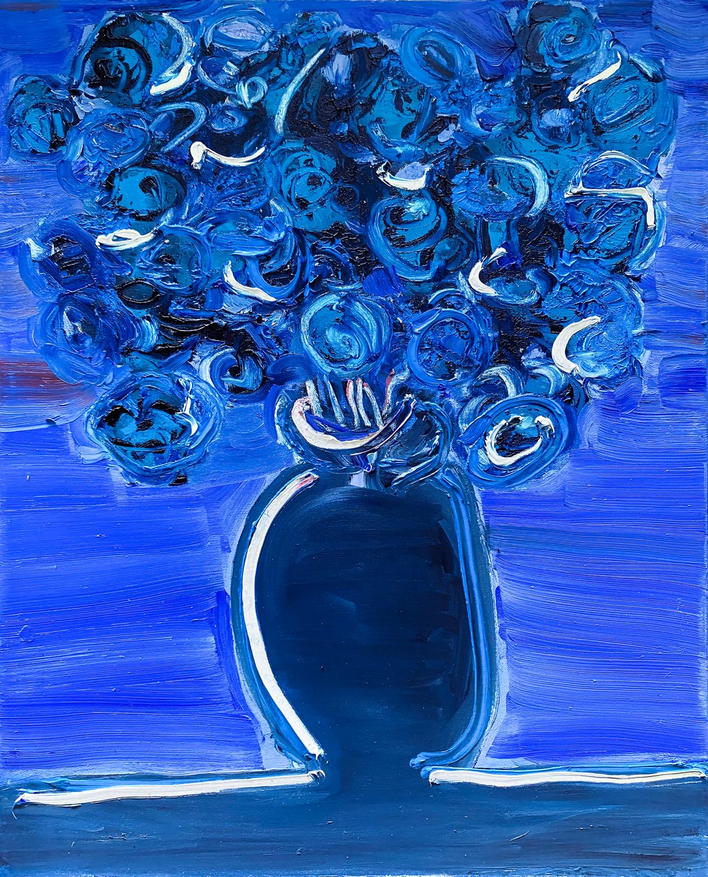 Fleur de Sel No. 1 Paris In Winter, 2021 (óleo sobre tela) de Jay Batlle