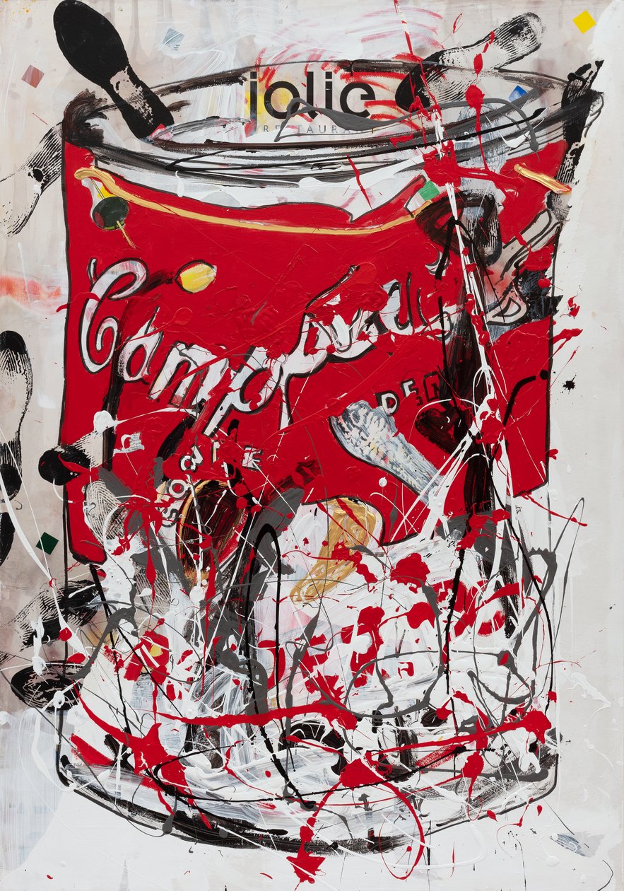 Jolie Soup Can, 2019 (tinta de casa e tinta sobre tela) de Jay Batlle