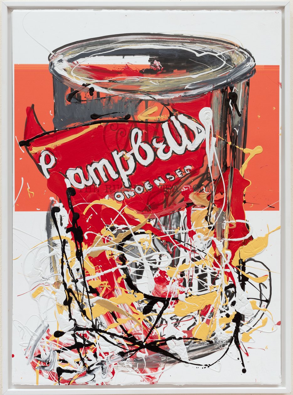 Soup Can 2 Russian, 2019 (tinta de casa e tinta sobre tela) de Jay Batlle