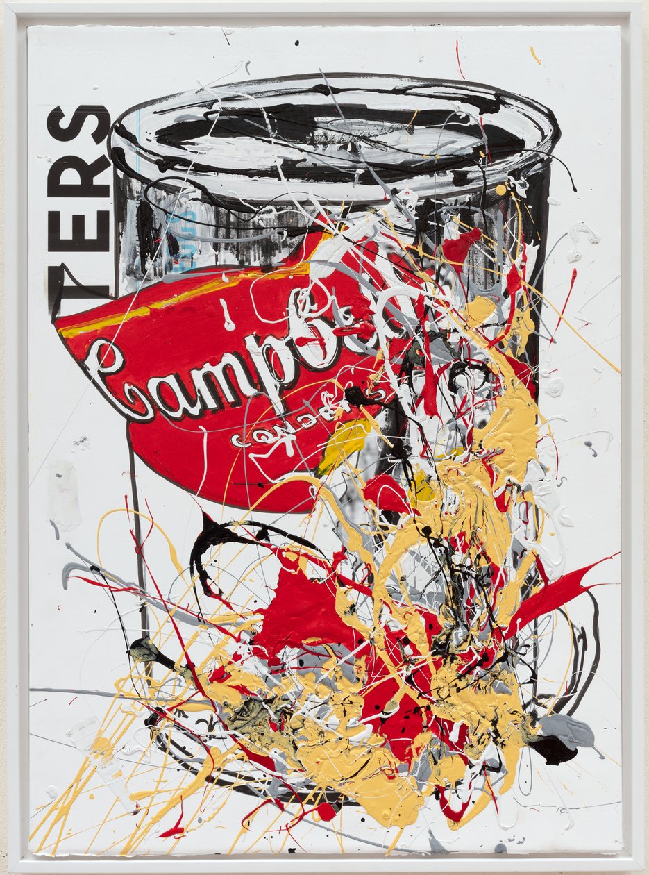 Soup Can 5 Daughters, 2019 (tinta de casa e tinta sobre tela) de Jay Batlle