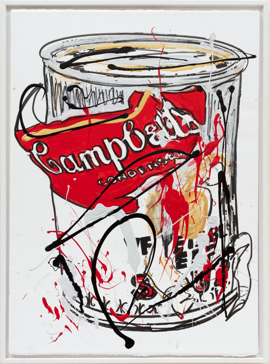 Soup Can 7 Fake, 2019 (tinta de casa e tinta sobre tela) de Jay Batlle