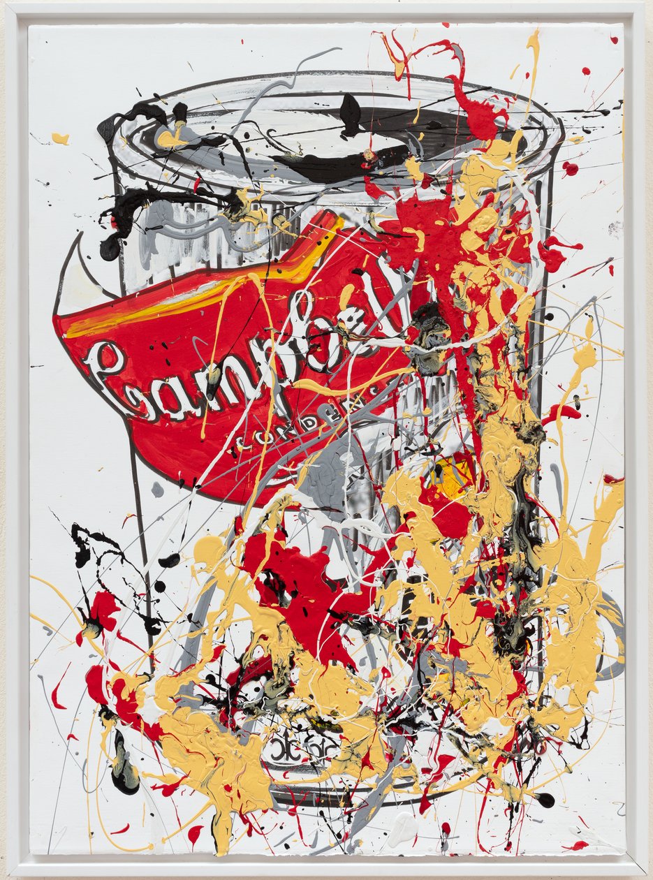Soup Can 9 Unreal, 2019 (tinta de casa e tinta sobre tela) de Jay Batlle