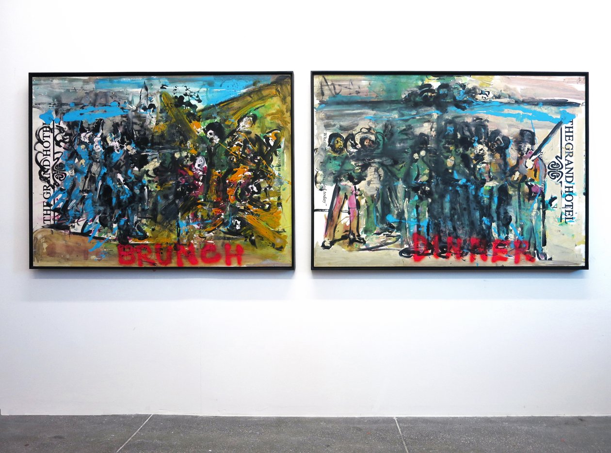 The Execution Of History, 2010 (técnica mista sobre papel para aguarela montado em painel com receita no verso) de Jay Batlle