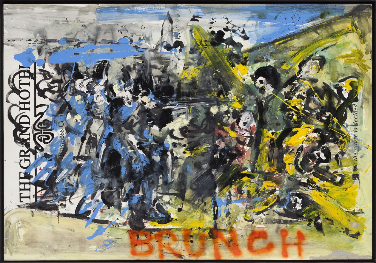 The Execution Of History, 2010 (técnica mista sobre papel para aguarela montado em painel com receita no verso) de Jay Batlle