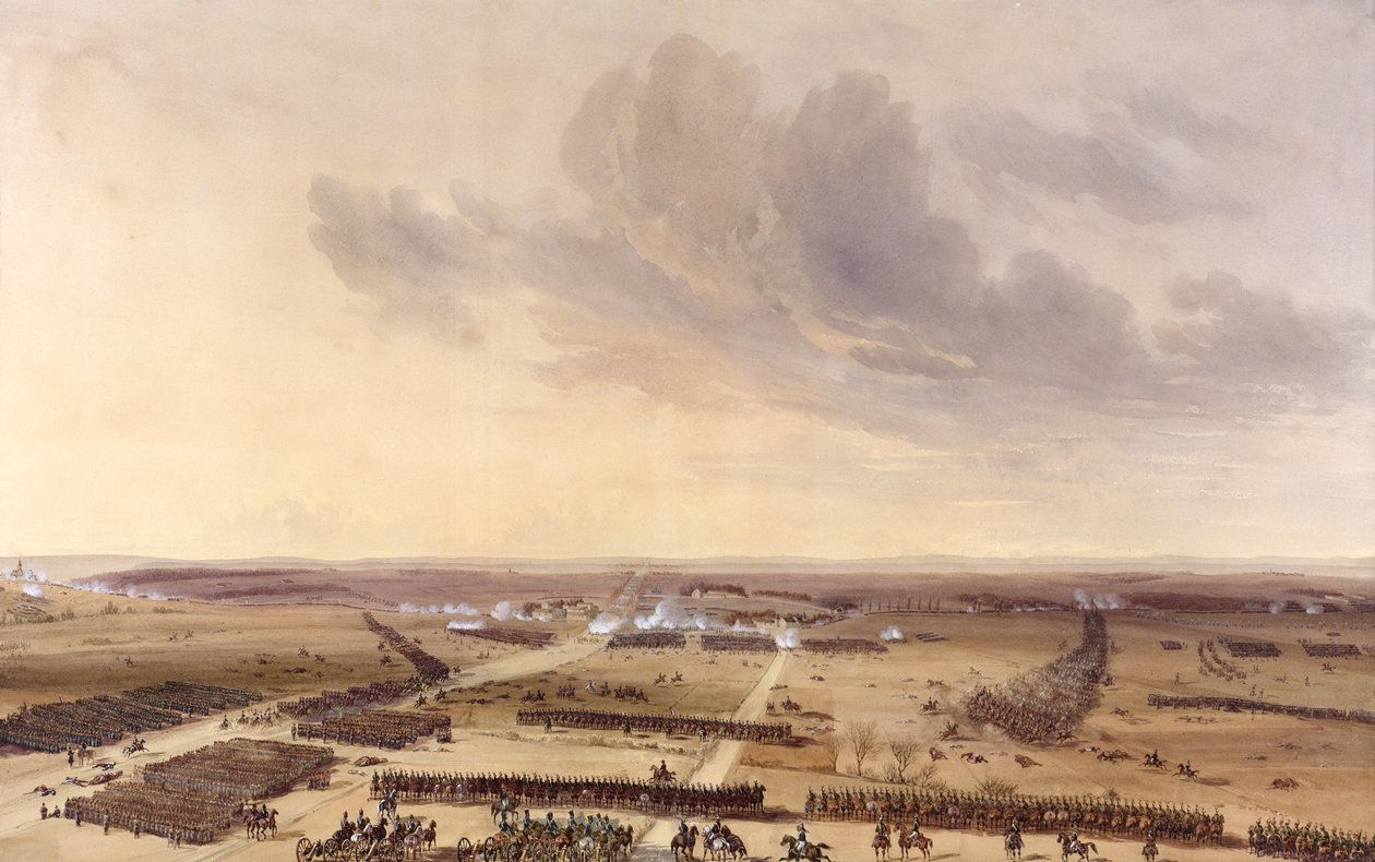 A Batalha de Montmirail no dia 11 de fevereiro de 1814 de Jean Antoine Simeon Fort