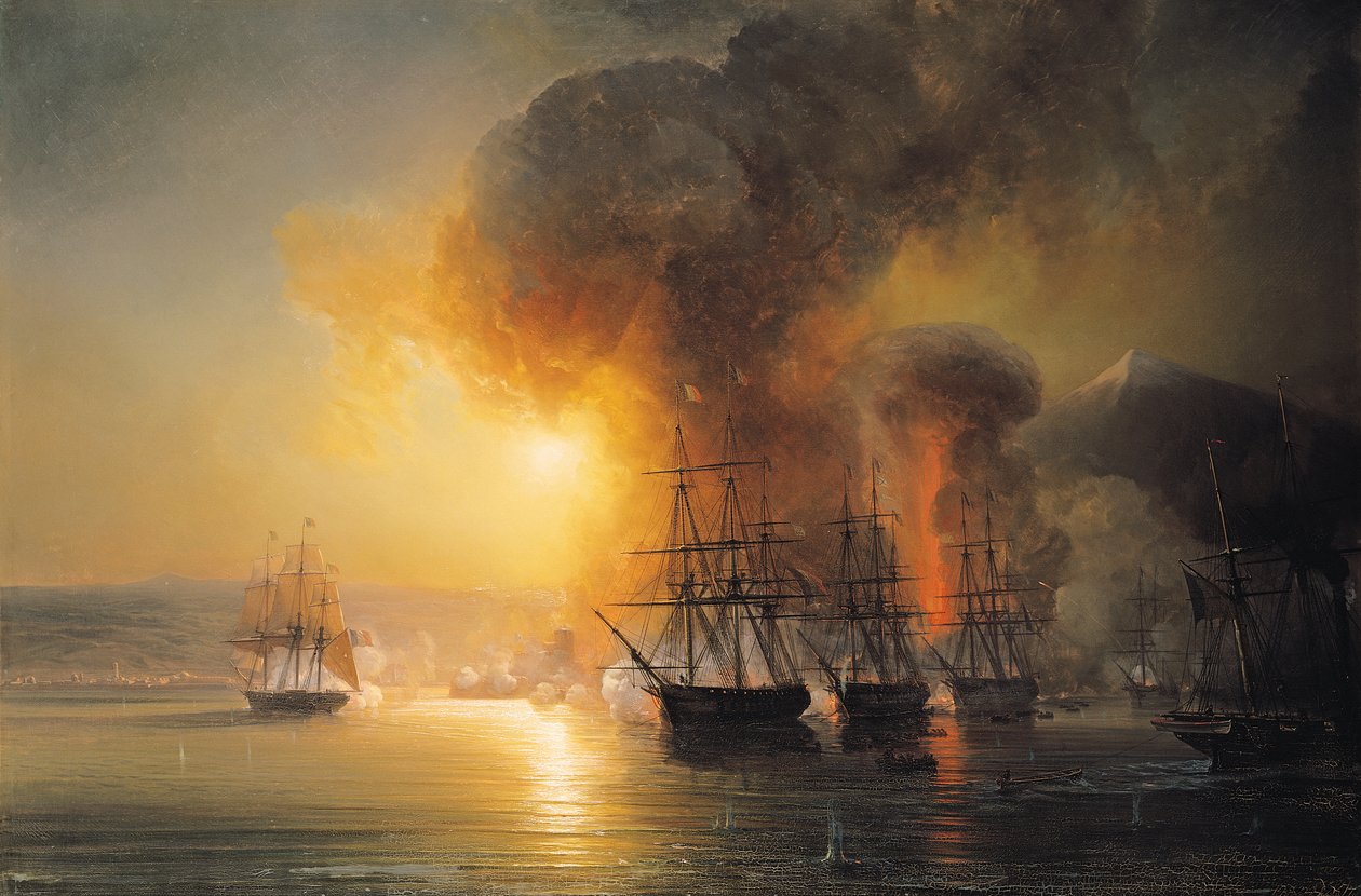 Captura do Forte de Saint-Jean-d&39;Ulloa em 23 de novembro de 1838, 1839 de Jean Antoine Theodore Gudin