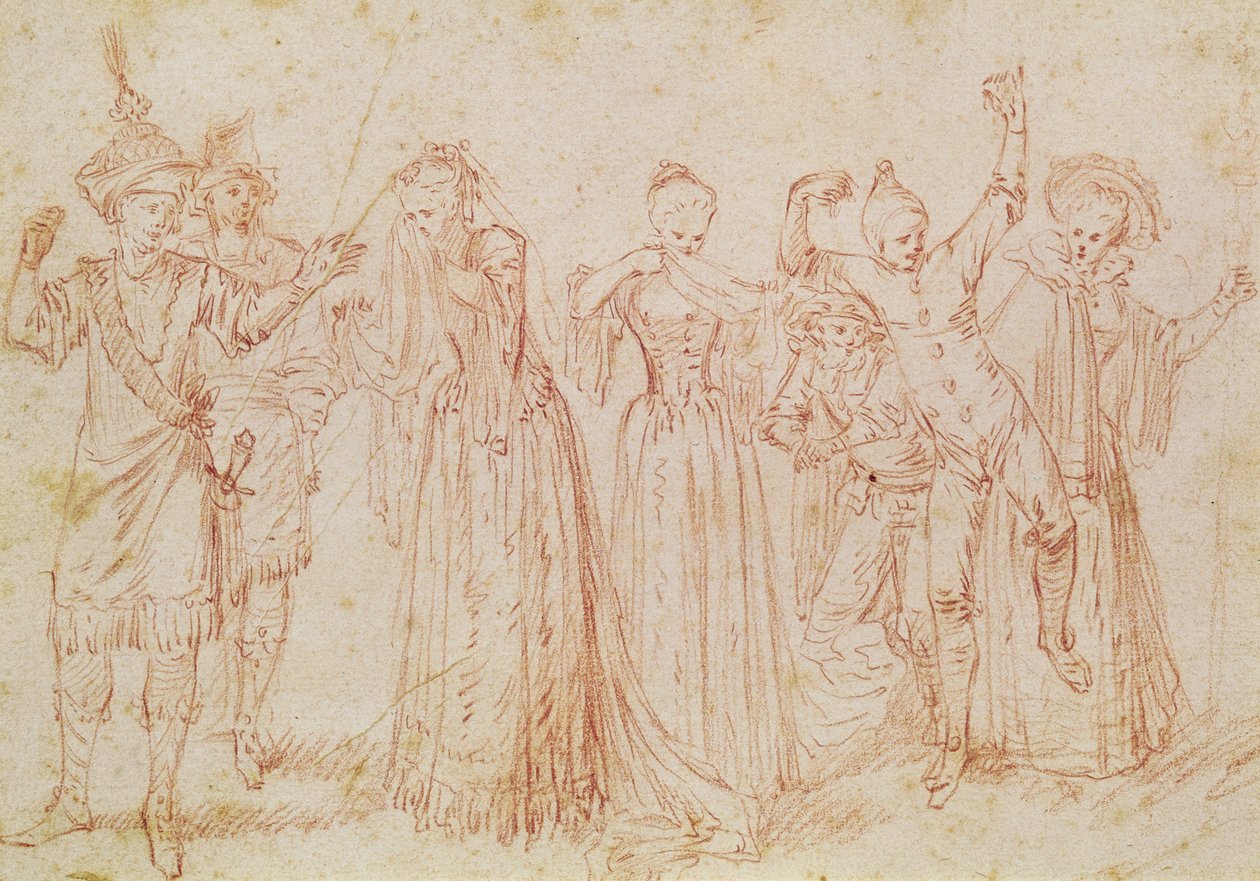 Grupo de Atores Cómicos e Trágicos de Jean Antoine Watteau