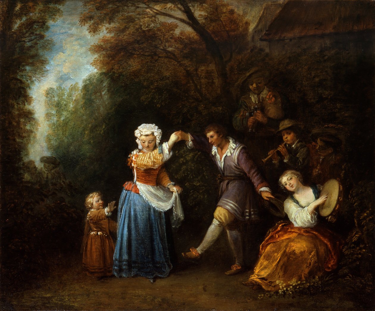 A dança do país de Jean Antoine Watteau