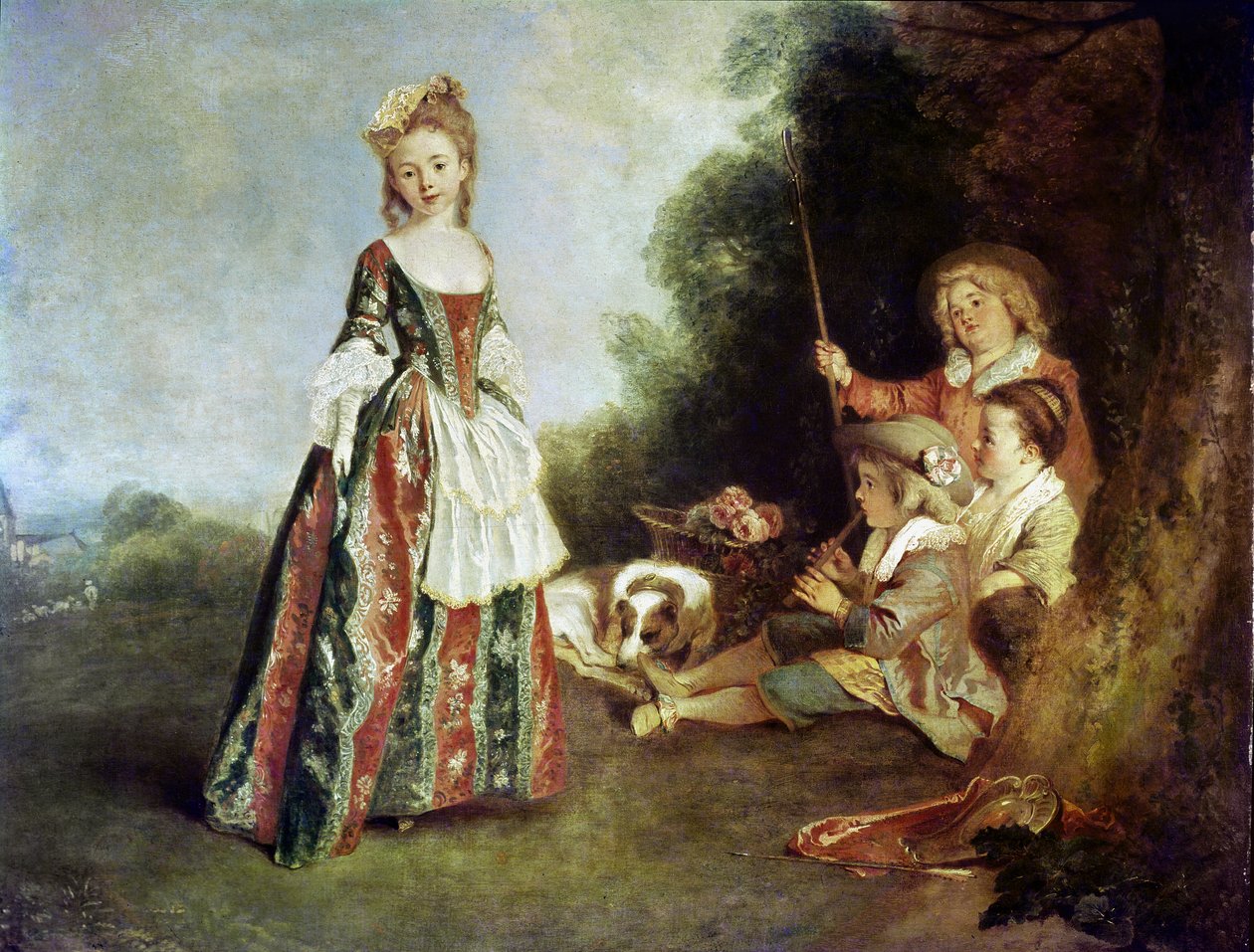 A dança, ou íris, 1719-20 de Jean Antoine Watteau