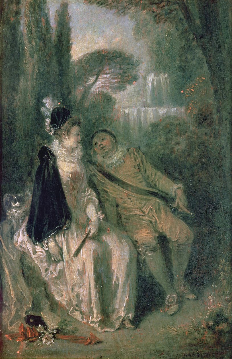 O descanso gracioso, c.1713 de Jean Antoine Watteau