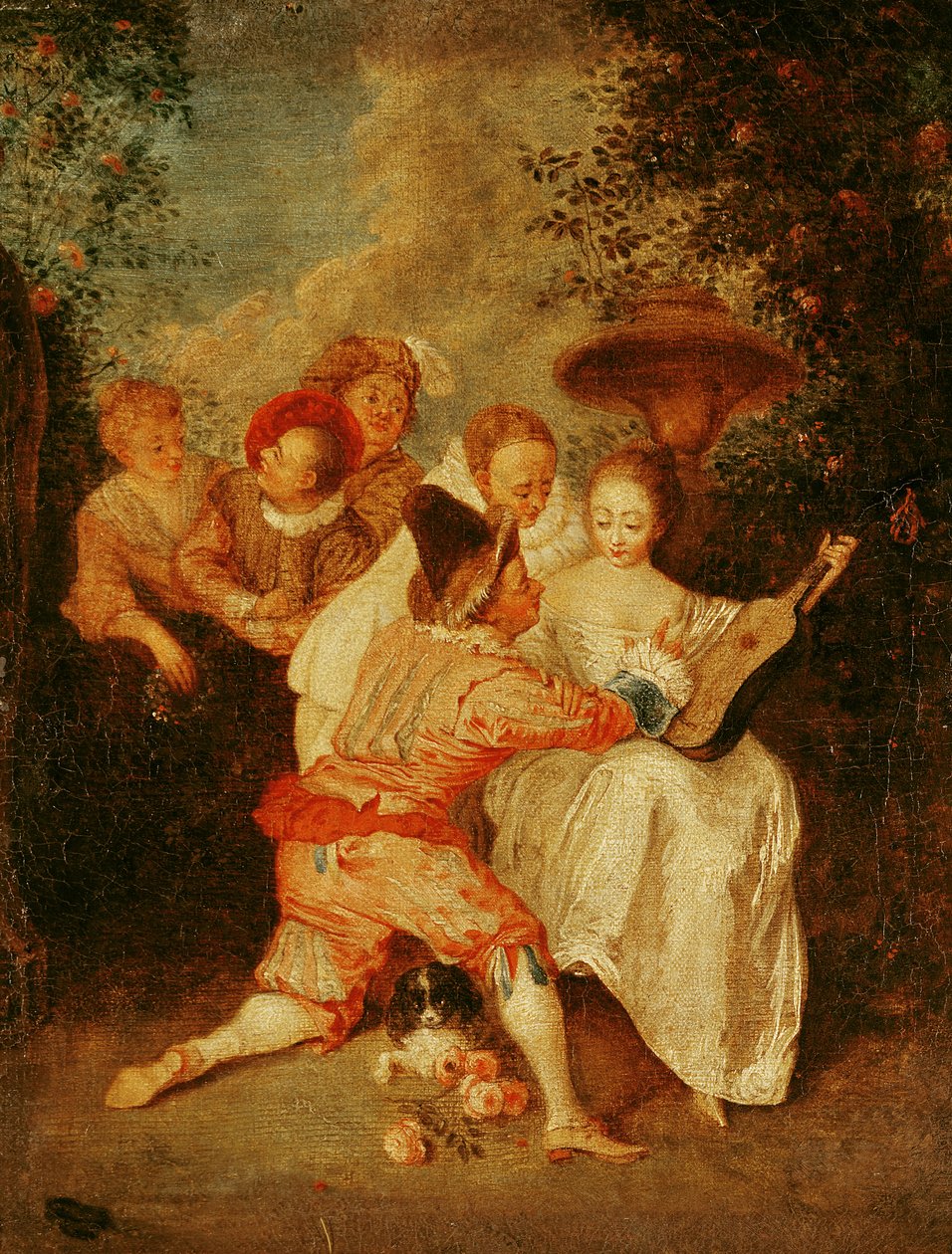 O contador de Histórias de Jean Antoine Watteau