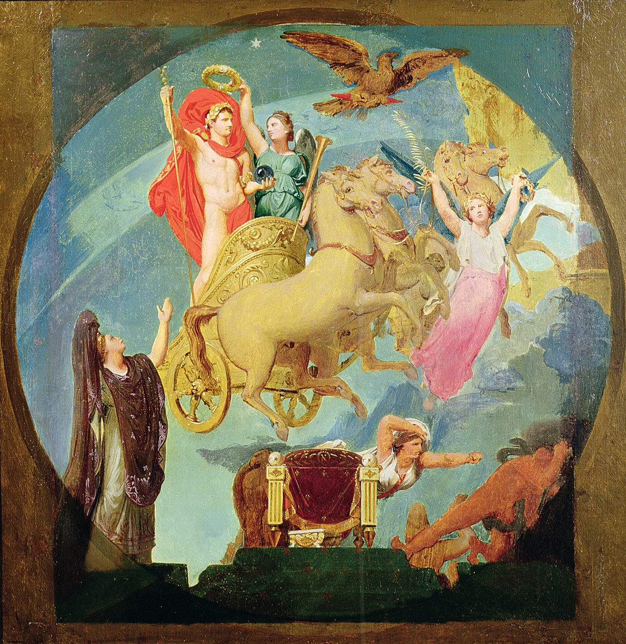 Apoteose de Napoleão I (1769-1821) 1853 (ver 429032 para detalhes) de Jean Auguste Dominique Ingres
