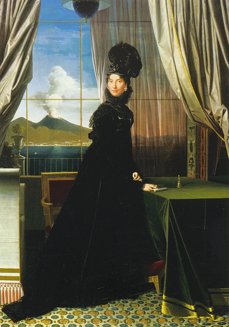 Caroline Murat, Rainha de Nápoles, 1814 de Jean Auguste Dominique Ingres