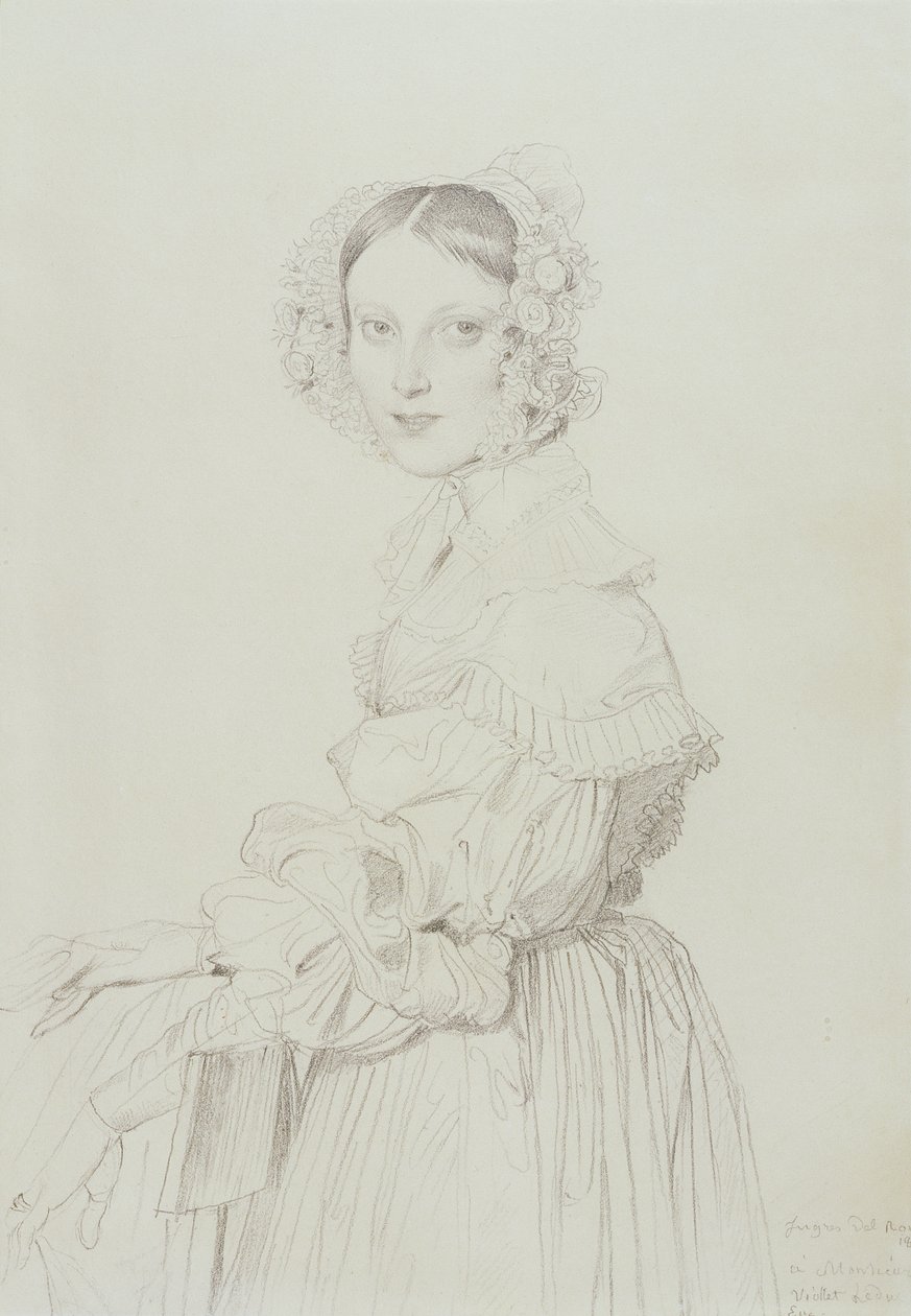 Elisabeth Tempier (crayon no papel) de Jean Auguste Dominique Ingres