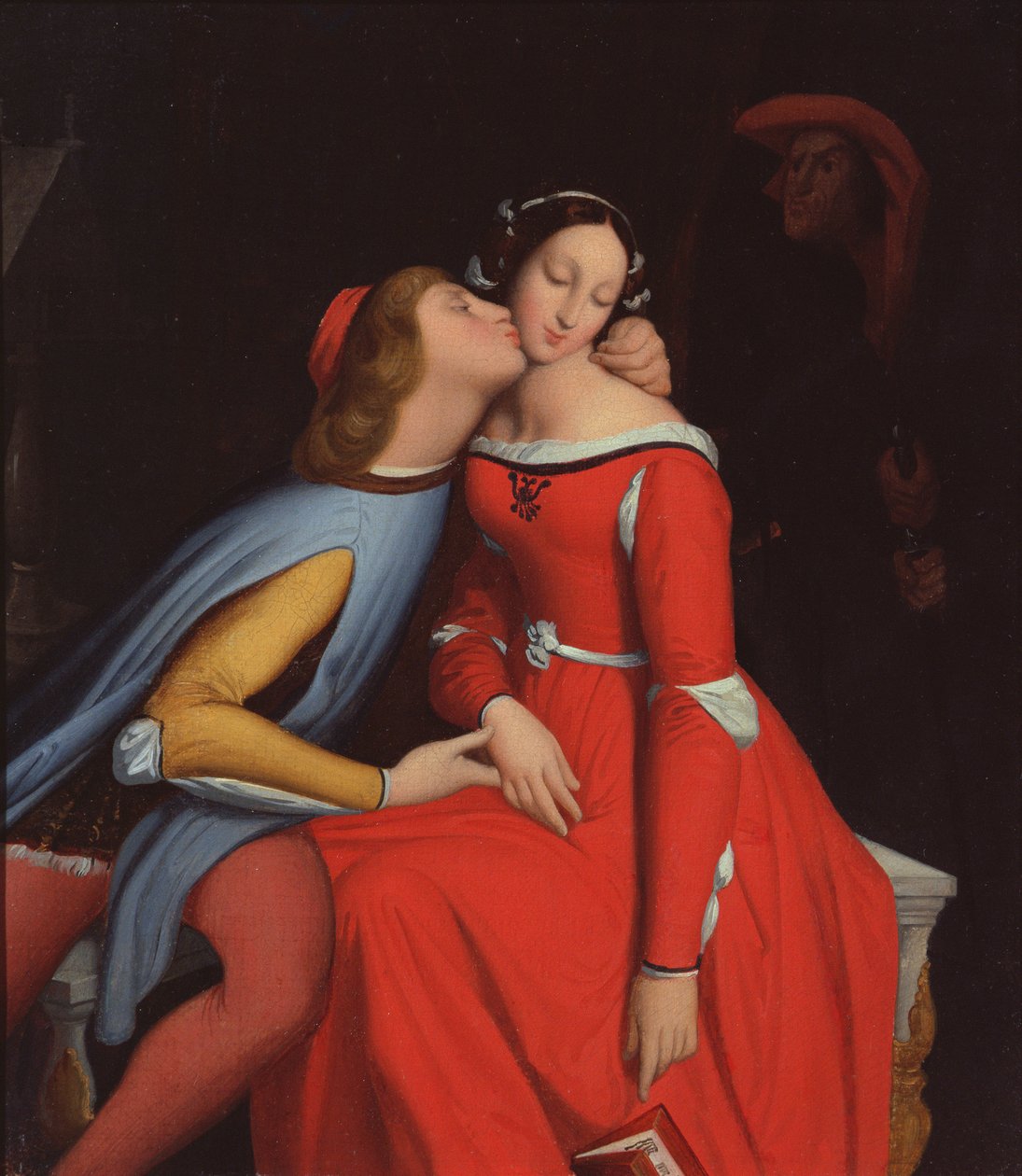 Francesca de Rimini e Paolo Malatesta, 1819 de Jean Auguste Dominique Ingres