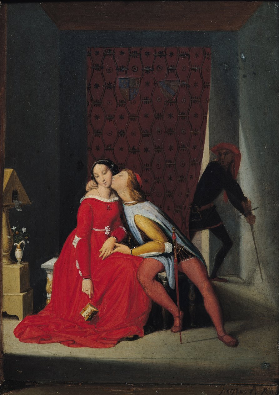 Gianciotto descobre Paolo e Francesca, 1814 de Jean Auguste Dominique Ingres