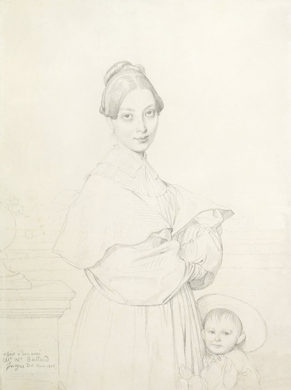 Madame Baltard e sua filha, Paule, 1836 de Jean Auguste Dominique Ingres