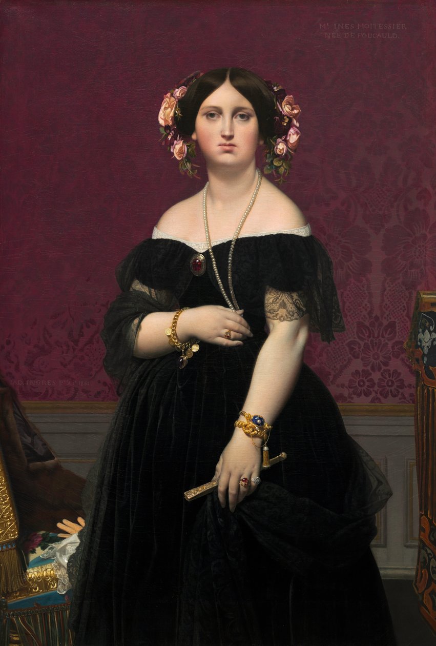 Madame Moitessier de Jean Auguste Dominique Ingres