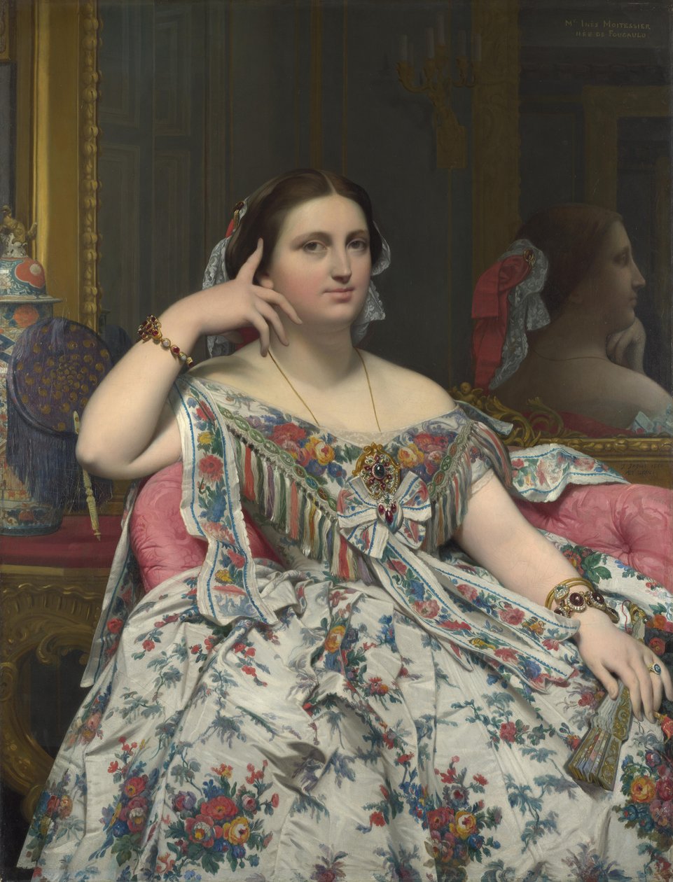 Madame Moitessier, 1856 de Jean Auguste Dominique Ingres