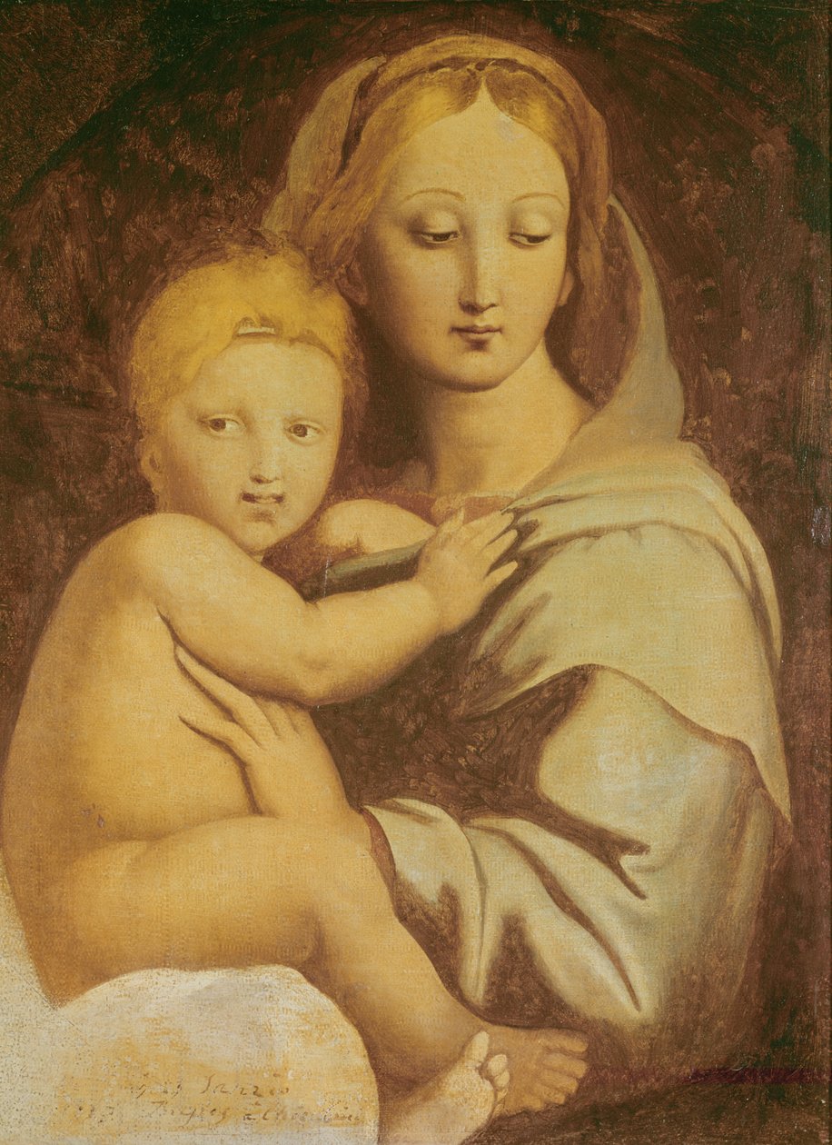 Madonna do candelabro de Jean Auguste Dominique Ingres