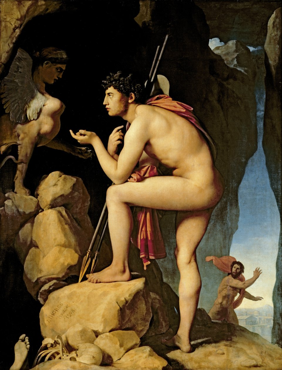 Édipo e a Esfinge, 1808 de Jean Auguste Dominique Ingres