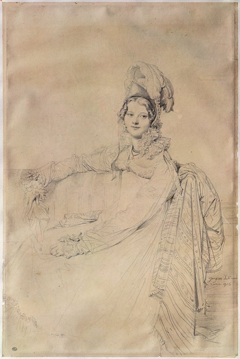 Retrato de Madame Louis-Nicolas-Marie Destouches (1787-1831) 1816 de Jean Auguste Dominique Ingres