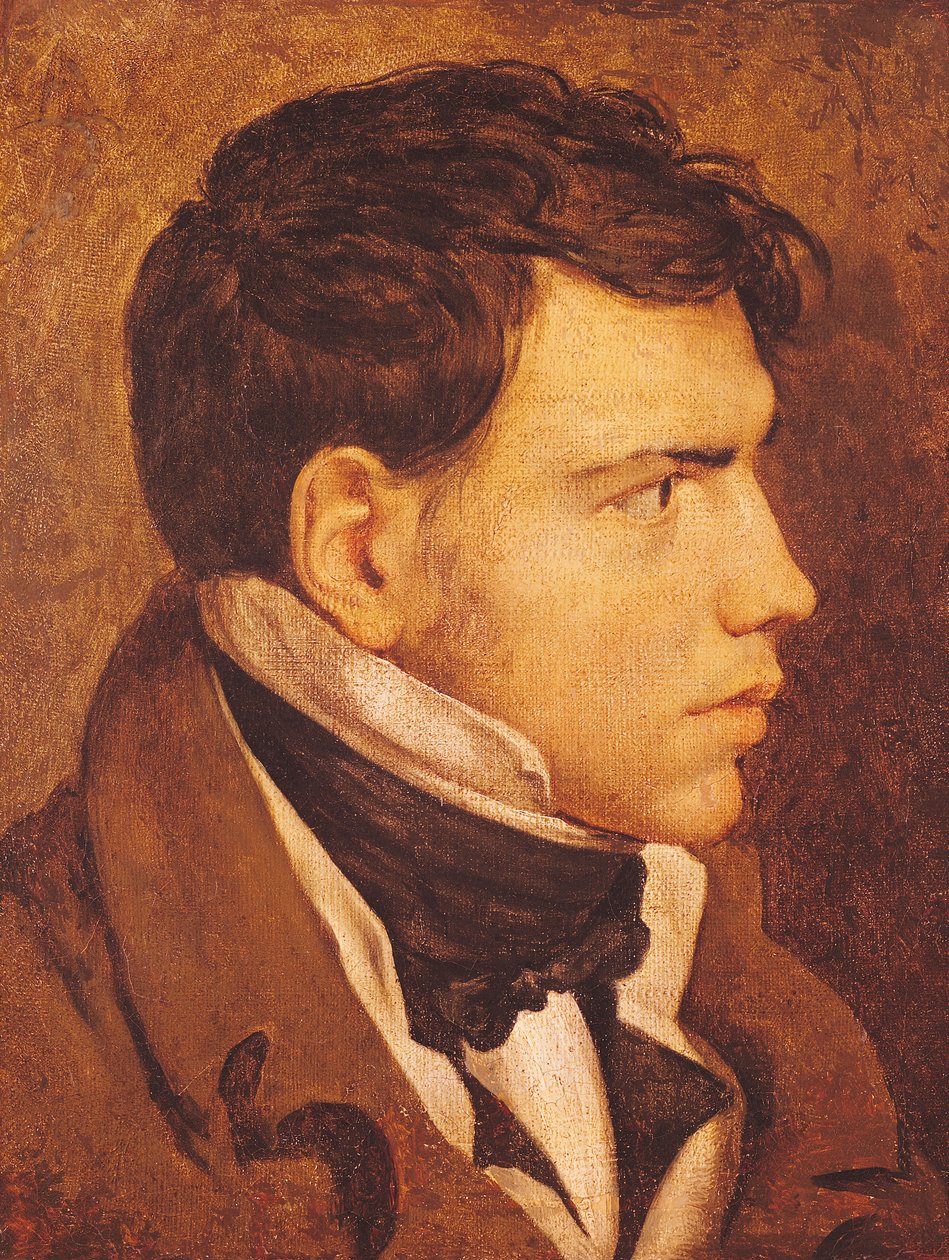 Retrato de um jovem de Jean Auguste Dominique Ingres