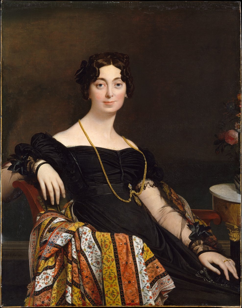 Retrato de Madame Leblanc de Jean Auguste Dominique Ingres